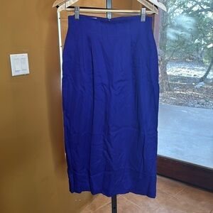 Vintage KGR Purple Fully Lined Midi Skirt Size 4 (8)